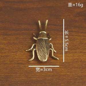 Figuras de Insectos de Bronce, Miniaturas de Cucarachas, Adornos Pequeños para Escritorio, Colección de Insectos Divertidos - Product Image 3
