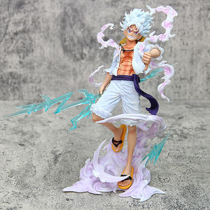 Figura de Anime de Monkey D. Luffy de <span class=keywords><strong>One</strong></span> <span class=keywords><strong>Piece</strong></span>, <span class=keywords><strong>2</strong></span> Estilos, Dios Sol, Regalo Decorativo, Juguete de Moda, Caminando sobre las Nubes y Agarrando el Trueno - Product Image 6