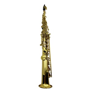 SEASOUND OEM Sassofono <span class=keywords><strong>Soprano</strong></span> in Ottone Laccato Trasparente di Alta Qualità Economico Tono BB F #   Fiori Artigianali JYSS101 - Product Image 2