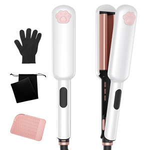 <span class=keywords><strong>Fer</strong></span> à lisser UKLISS 55W PTC pour boucles ondulées, température réglable, pour des cheveux sains et lisses à haute température, idéal pour la maison et les salons - Product Image 1
