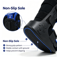 Botte de marche pour enfants CE Premium, ambidextre, avec rembourrage en mousse velours et sangles réglables, pour la récupération des fractures de la cheville