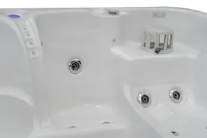 Hydrorelax Spa-Massage für 6 Personen freistehende Luxus-Badewanne aus Acryl mit AirJets Whirlpool im Freien