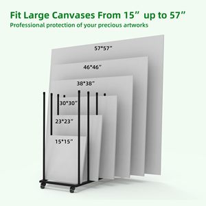 Ripiano in tela JH-Mech per <span class=keywords><strong>tele</strong></span> di <span class=keywords><strong>grandi</strong></span> dimensioni fino a 57 pollici con ruote a rotelle in polvere per stendino in metallo per arte - Product Image 5