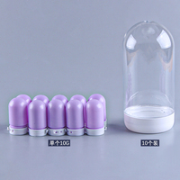 Mini bouteille en plastique colorée PE de 5ml/10ml avec bouchon de déchirure pour probiotiques albumine lait en poudre produits de santé également pour masques faciaux