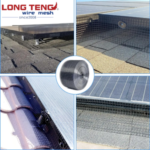 8-inch 1/2 \ "X1/2 \" Thép mạ kẽm năng lượng mặt trời bảng điều khiển chim bảo vệ PVC tráng Hàn lưới bảo vệ màn hình vuông cho chim bồ câu kiểm soát - Product Image 6