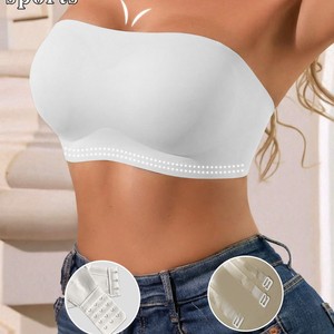 Nuevo <span class=keywords><strong>sujetador</strong></span> bandeau sexy de <span class=keywords><strong>Amazon</strong></span>, exclusivo transfronterizo, con tirantes invisibles, el más vendido, para uso diario, entrenamientos, <span class=keywords><strong>push</strong></span>-<span class=keywords><strong>up</strong></span>, color liso. - Product Image 5