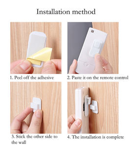 Venta al por mayor 2 piezas de control remoto de almacenamiento gancho para <span class=keywords><strong>llaves</strong></span> gancho de puerta de plástico - Product Image 5