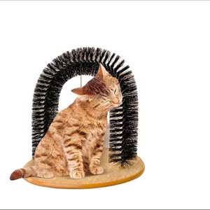 แปรงขนสัตว์เลี้ยงแบบโค้งสำหรับเกาและนวด - Product Image 1