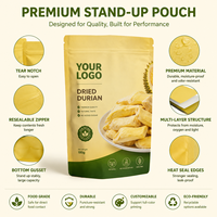Sachets refermables personnalisés de qualité alimentaire, durables, pour fruits secs, sacs en Mylar avec pochette Doypack personnalisée