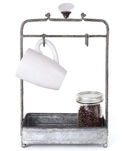 Estante de lata y metal galvanizado para tazas, almacenamiento de utensilios de cocina directo de fábrica, gran calidad, cantidad a granel, personalizado para compradores comerciales - Product Image 1