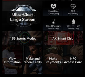 <span class=keywords><strong>Montre</strong></span> <span class=keywords><strong>connectée</strong></span> sportive nouvelle génération pour femmes et hommes, écran IPS rond de 1,5 pouce, appels Bluetooth, moniteur de santé, <span class=keywords><strong>chargeur</strong></span> sans fil, <span class=keywords><strong>bracelet</strong></span> OD2 NFC - Product Image 5