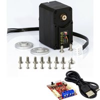 Servomoteur magnétique Feetech STS3215 30KG 360 degrés 12V avec engrenages métalliques et plastiques pour bras robotique IA et robot de programmation DIY