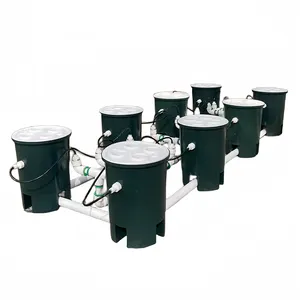 New Deep Water Culture 5 Gallon 4 6 8 10 12 Site Bubble Flow Buckets DWC RDWC Hydroponic Growing System Kits