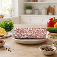 Sac en plastique sous vide transparent Pa/pe de taille personnalisée pochette d'emballage sous vide pour riz alimentaire sac en brique de riz sac sous vide pour riz alimentaire avec poignée