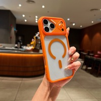 Coque de téléphone magnétique transparente pour Apple iPhone 18 Pro Max/17 Pro/16, protection anti-chute avec protection des quatre coins pour iPhone 17