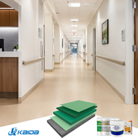 Système de revêtement de sol en uréthane pour établissements médicaux, peinture élastomère insonorisante, sanitaire et sans joint, vente en gros