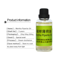 Huile essentielle de menthe poivrée pure à 100 % en vrac 68917-18-0, liquide hydratant pour massage SPA, aromathérapie, diffuseur d'huiles