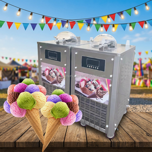 Macchina Intelligente Moxin per Gelato Fritto, con <span class=keywords><strong>Doppia</strong></span> Piastra Piatta, per Uso Commerciale - Product Image 4