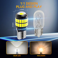 YOBIS 2026 Neue Verbesserte T10 CANBUS Fehlerfreie LED-Lampen Hochwertige W5W LED-Innenraumbeleuchtung mit Linse 1200LM 194 168 Auto-Innenbeleuchtung