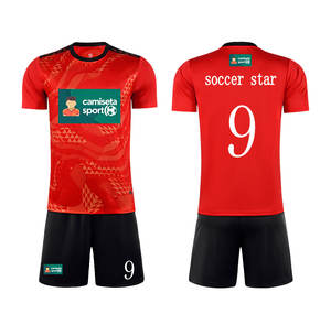 Maglia da calcio morbida e leggera in Thailandia per sport Fitness e abbigliamento Casual con nome della squadra e numeri di giocatore - Product Image 1