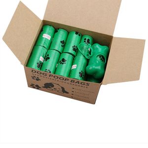 Sacs à déjections canines épaissis biodégradables et écologiques en plastique pour animaux de compagnie, vente en gros - Product Image 1