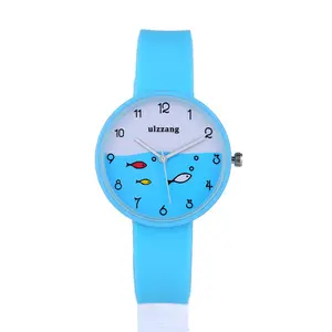 Pulsera de silicona con dibujos animados para niños, reloj de pulsera, barato