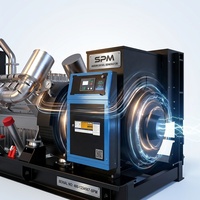 Groupe électrogène diesel mobile de secours SPM THLM480 200-1200 kW triphasé refroidi par eau, démarrage électrique 24 V CC, châssis ouvert, silencieux
