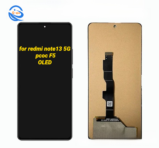 Wholesale High Quality OEM In-cell Digitizer Screen Assembly QSDT Brand Redmi Note 13 5G Poco F5 LCD Display Replacement 1 Year