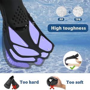 पेशेवर स्कूबा डाइविंग फिन्स बढ़ी हुई गति और सटीक टिकाऊ tpr सामग्री के लिए अभिनव डिजाइन - Product Image 6