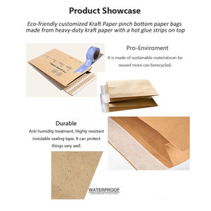 50 enveloppes en papier kraft étanches, biodégradables, dos personnalisé, en poly résistant à l'eau, pour <span class=keywords><strong>la</strong></span> livraison, <span class=keywords><strong>la</strong></span> livraison, l'emballage - Product Image 3