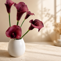 Handgemaakte Cala Lelie Kunstbloemenarrangement voor thuis, bruiloft, afstuderen, Pasen decoratie