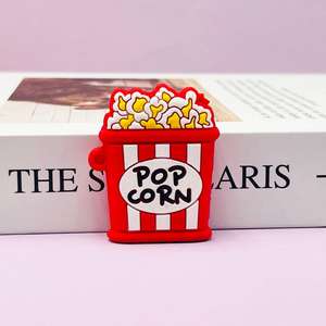 Benutzer definierte Luxus Pommes Frites Pizza Dekoration Mini Hamburger Donut Chips Fußball Soft PVC Schlüssel bund Anhänger - Product Image 6