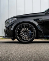Pour BMW X5 G05 F95 kit carrosserie large en fibre de carbone X5 G05 F95 diffuseur de lèvre avant en fibre de carbone Spoiler kit carrosserie large
