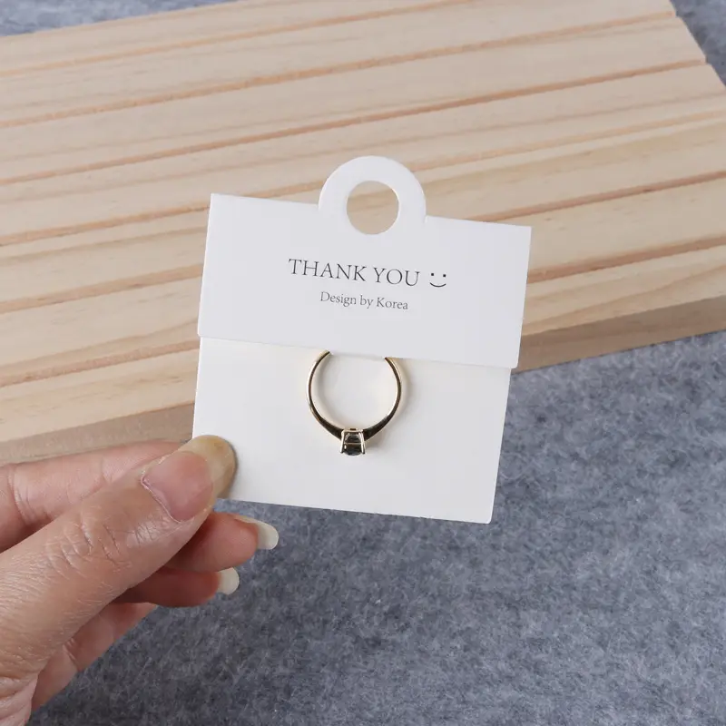 Factory Manufacturer Custom Eco-friendly Bracelet Necklace Jewelry Packaging Display Paper Card Earring Card With Custom Logo