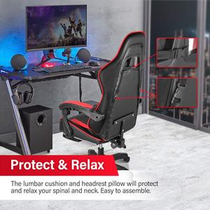 Kursi Gaming PC Balap Murah ALINUNU Factory, Kursi Gaming Custom Ergonomis dengan Sandaran Kaki dan Sandaran Kepala - Product Image 5