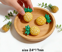 Accessoires décoratifs en résine en forme de fruits pour bricolage, embellissements pour réfrigérateur et tasses à la crème glacée sur le thème alimentaire