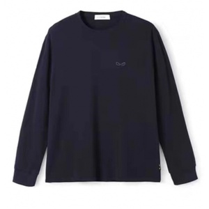 T-shirt à manches longues pour homme, décontracté, basique, en coton mercerisé de haute qualité, uni, pour un usage quotidien - Product Image 3