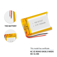 Pemasok komersial Model 3.7 baterai Ion Lithium kantong isi ulang 1350 V/973337 mah