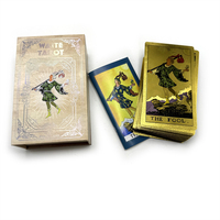 Карточки для настольных игр с индивидуальной печатью, золотым тиснением, высококачественные карты Таро с магнитной коробкой