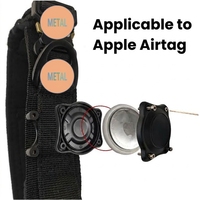 Support de collier de chien tactique Air Tag pour chiens de taille moyenne collier étanche pour animaux de compagnie avec support Airtag collier de chien de luxe