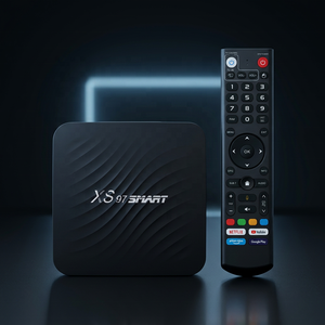 กล่องทีวีแอนดรอยด์ XS97 Amlogic S905Y4 4+32GB เครื่องเล่นมีเดีย 4K HD รองรับ WiFi แบบดูอัลแบนด์ บลูทูธ พร้อมรีโมทคอนโทรลแบบสั่งงานด้วยเสียง สำหรับโฮมเธียเตอร์ - Product Image 1