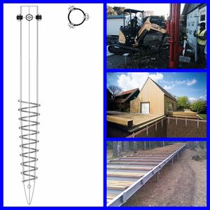 Tornillo Helicoidal de Acero para Cimentación, Pilotes Helicoidales para Energía Solar Fotovoltaica, Galvanizado en Caliente - Product Image 6