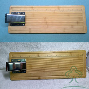 Tabla de Limpieza de Pescado, Tabla de Fileteado de Pescado Portátil con Abrazadera, Tabla de Cortar y Medir de Bambú para Pescadores - Product Image 2