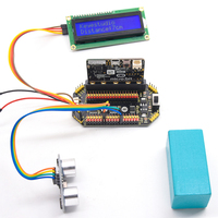 KS4012 Keyestudio Micro Bit Sensor Shield Board dengan Papan Ekspansi Port IO