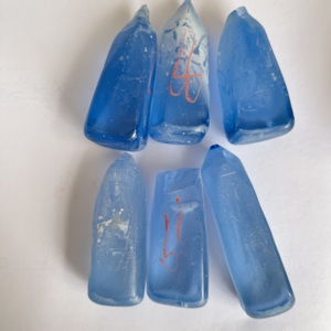 Aigue-marine, spinelle non taillée, pierres précieuses synthétiques brutes pour la découpe de pierres précieuses - Product Image 3