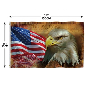 Non calpestarmi bandiera 1776 bandiera 3x5 Ft noi retrò bandiera americana in poliestere doppia faccia stampa a specchio casa all'aperto - Product Image 6
