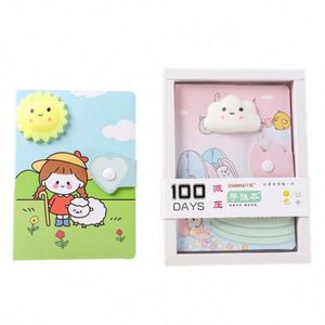 Wholesale Stress Relief Kawaii Animal Kids Decompression Notebook 100 <b>Sheets</b> Hardcover Gift - Product Image 3