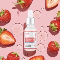 Sérum à la fraise fermenté à la vitamine C, au rétinol et à l'acide hyaluronique, anti-âge, anti-rides, unifiant le teint, adoucissant, éclaircissant et blanchissant