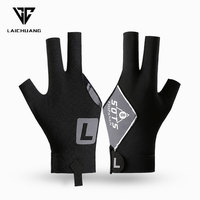 Gants de billard haute performance à trois doigts, antidérapants, respirants, en spandex, pour les tournois de snooker