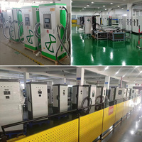 Nouvelle station de charge mobile portable DC pour véhicules électriques 7kW 15kW 20kW avec écran tactile 4,3'' pour maison, garage et urgence routière